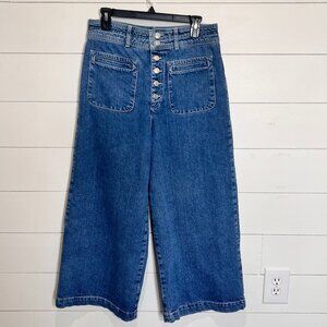We The Free Wide Leg Button Front Jeans Size 31
